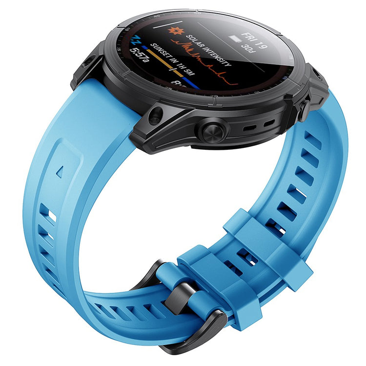 Mega Agreeable Garmin Smartwatch Silicone Universel Strap - Blue#serie_8