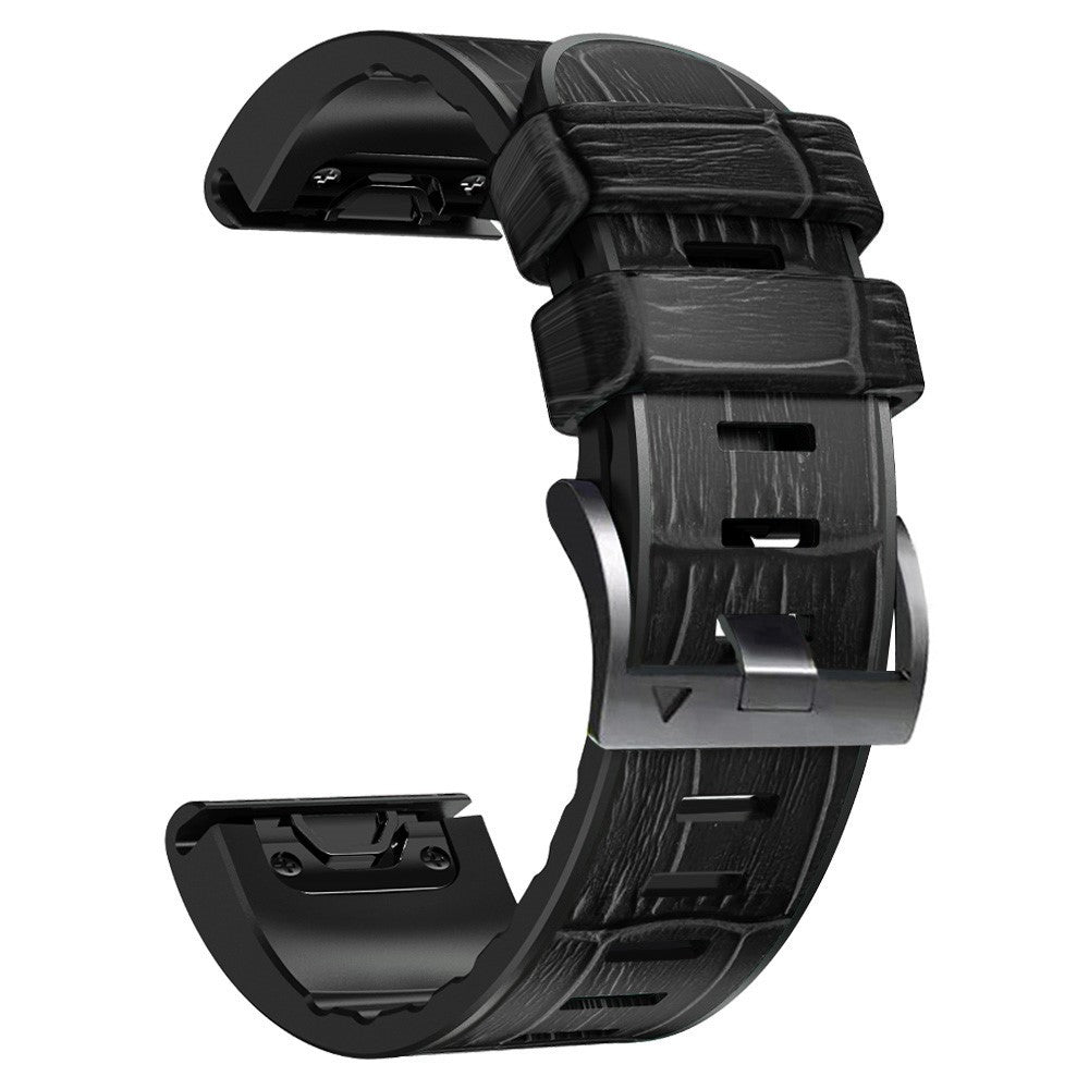 Super Cool Garmin Smartwatch Silicone Universel Strap - Black#serie_1