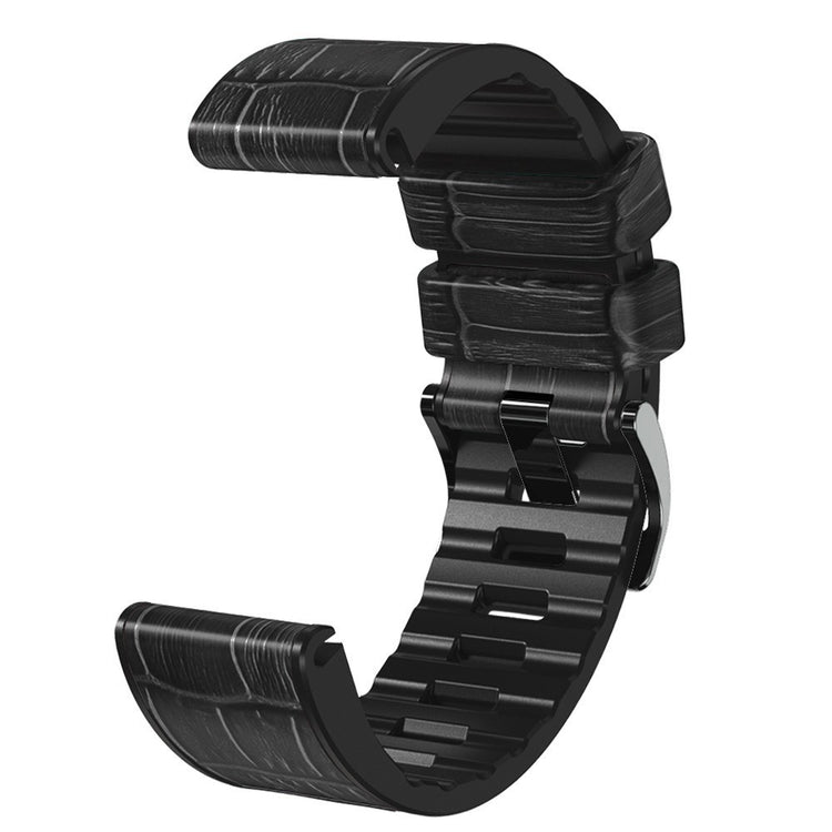 Super Cool Garmin Smartwatch Silicone Universel Strap - Black#serie_1