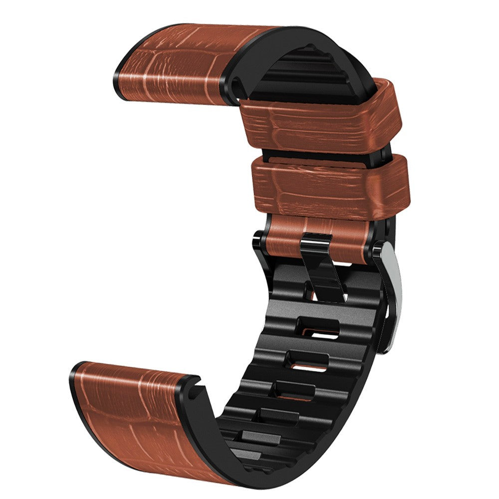 Super Cool Garmin Smartwatch Silicone Universel Strap - Brown#serie_5