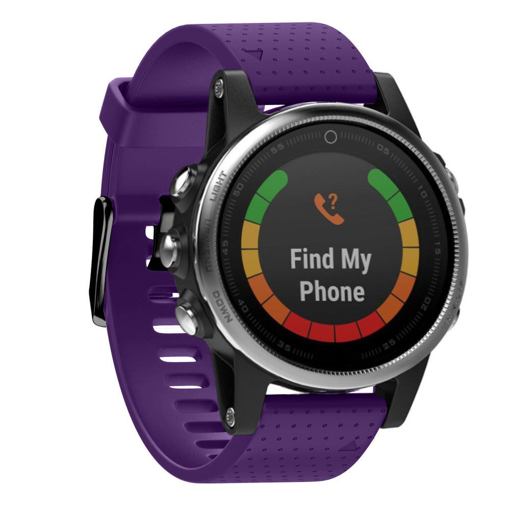 Mega Pleasant Garmin Smartwatch Silicone Universel Strap - Purple#serie_11