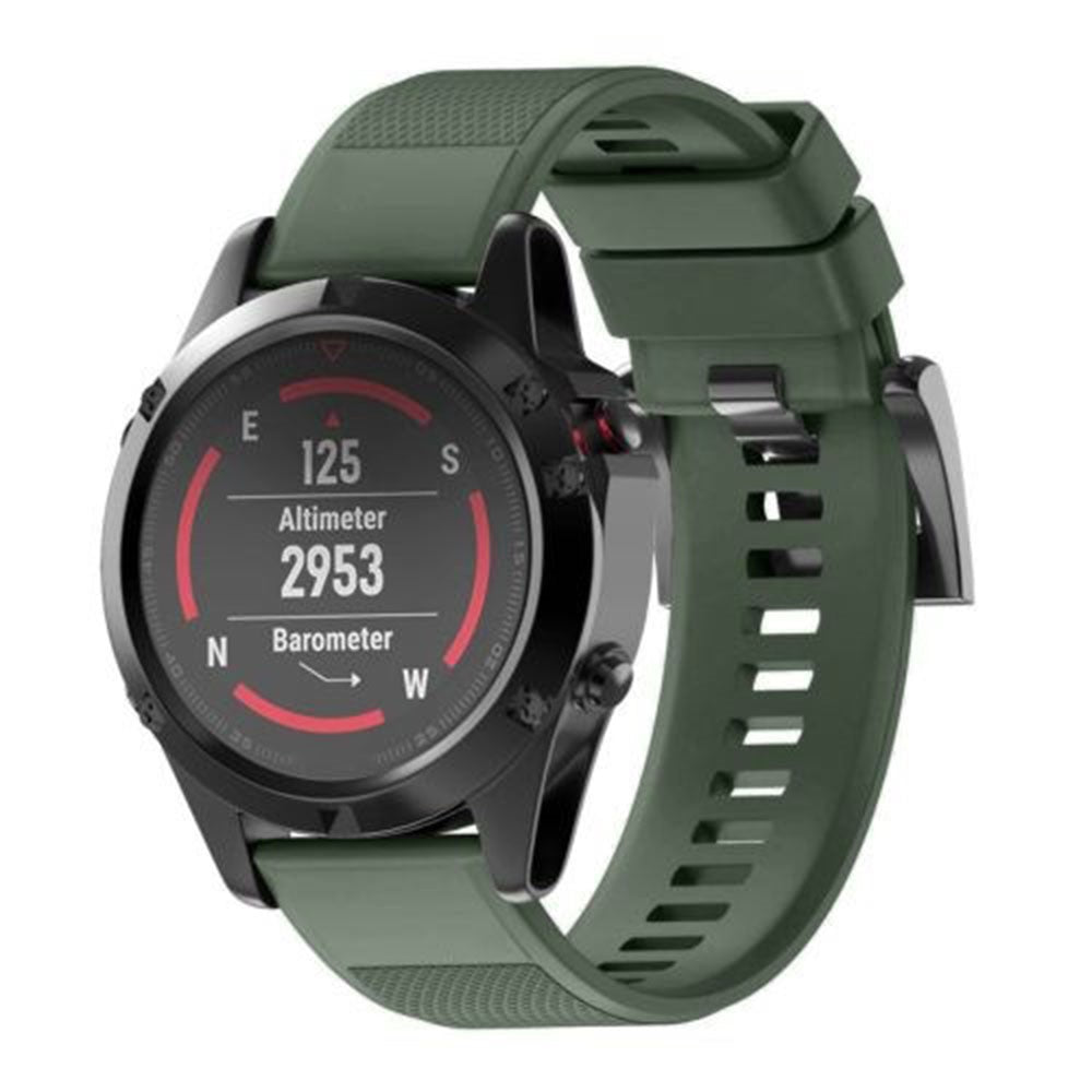 Super Durable Garmin Smartwatch Silicone Universel Strap - Green#serie_9