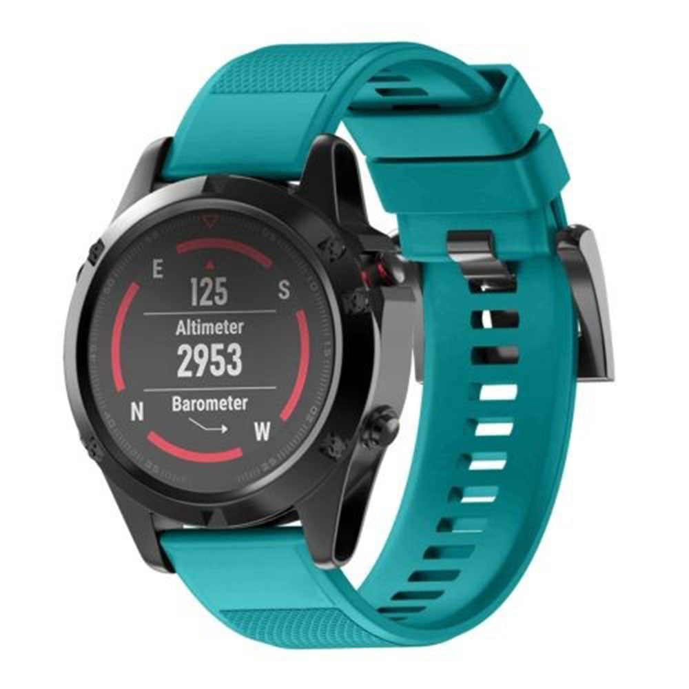 Super Durable Garmin Smartwatch Silicone Universel Strap - Blue#serie_10