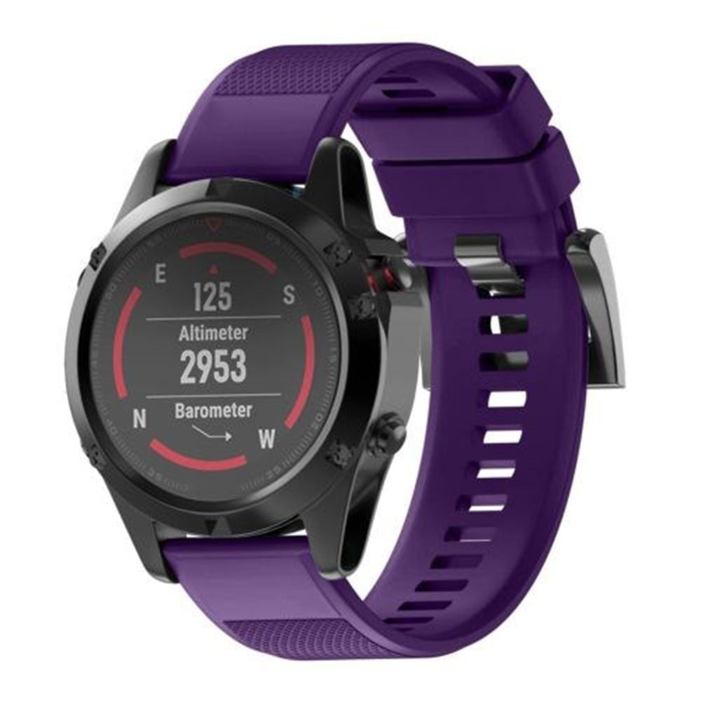 Super Durable Garmin Smartwatch Silicone Universel Strap - Purple#serie_15