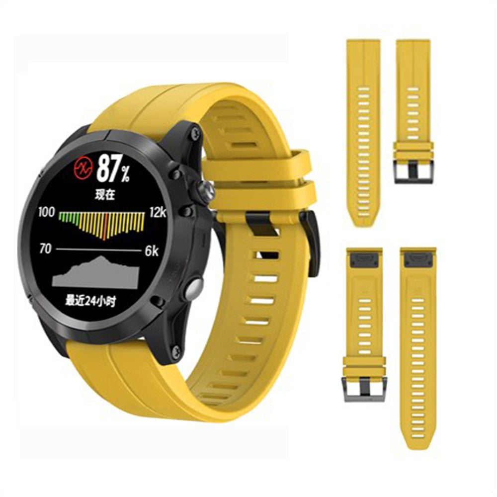 Very Beautiful Garmin Smartwatch Silicone Universel Strap - Yellow#serie_6