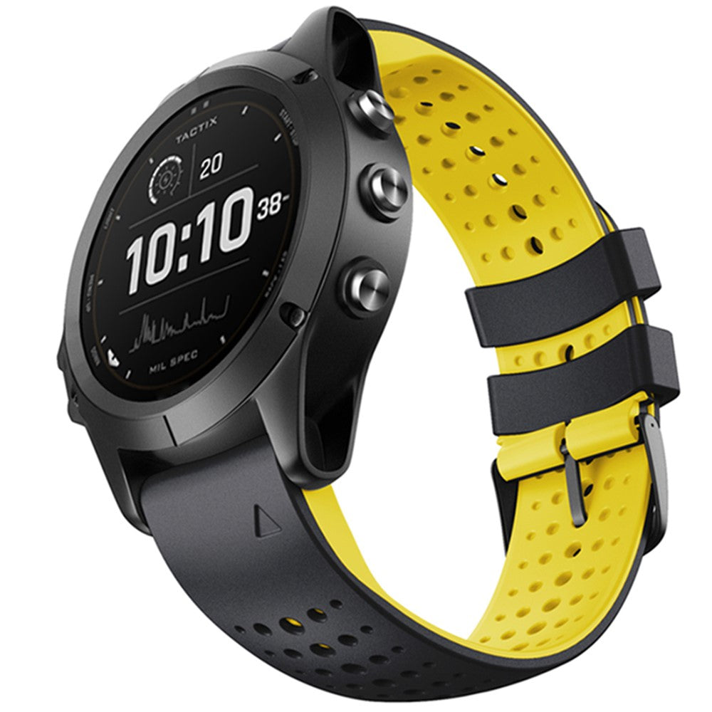 Absolutely Good Garmin Smartwatch Silicone Universel Strap - Yellow#serie_1