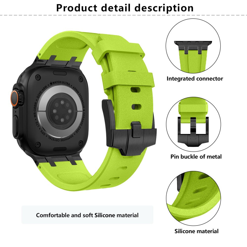 Comfortable Apple Smartwatch Silicone Universel Strap - Green#serie_1