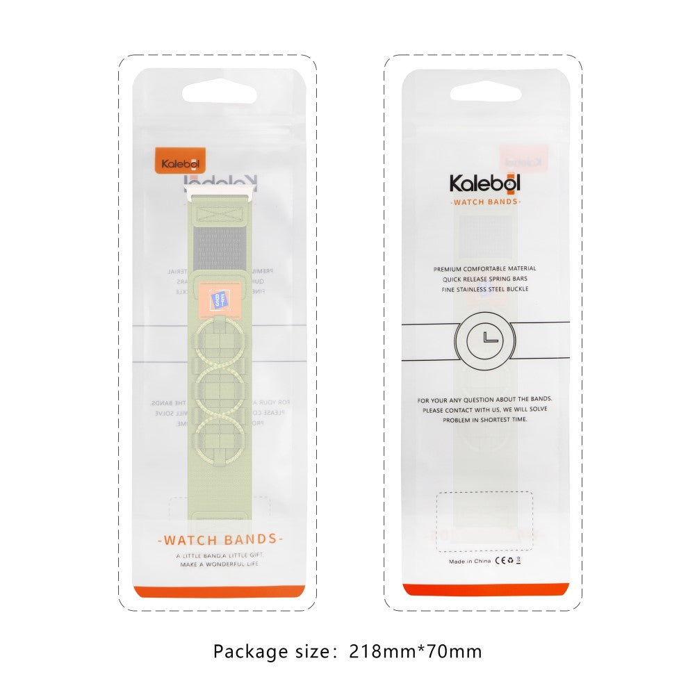 KALEBOL KLB-MSTNL-001 For Apple Watch Ultra 2 Ultra 49mm/9 8 7 45mm/6 5 4 SE (2023) SE (2022) SE 44mm/3 2 1 42mm Nylon Watch Strap - Orange#serie_2