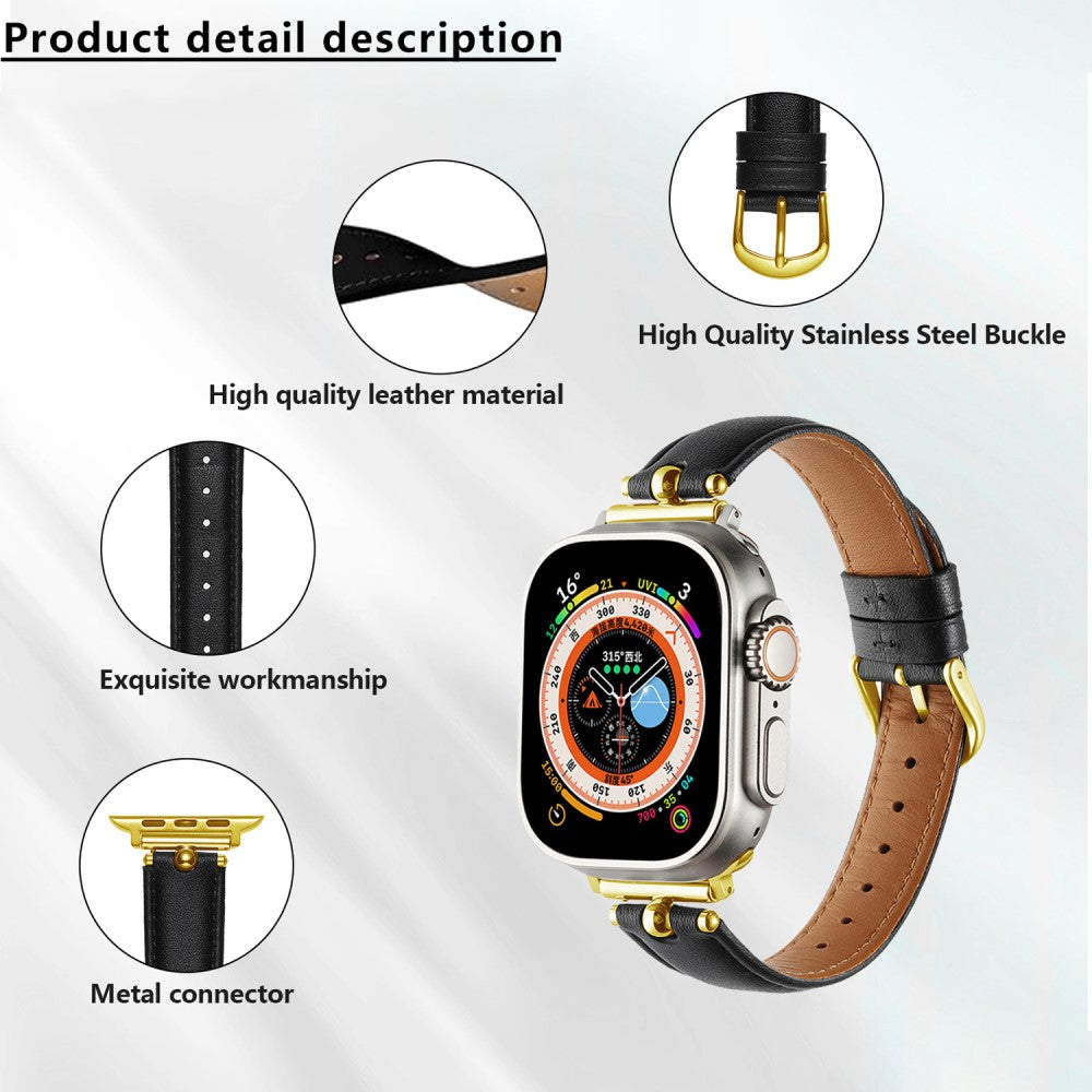 Superb Apple Smartwatch Pu Leather Universel Strap - White#serie_1