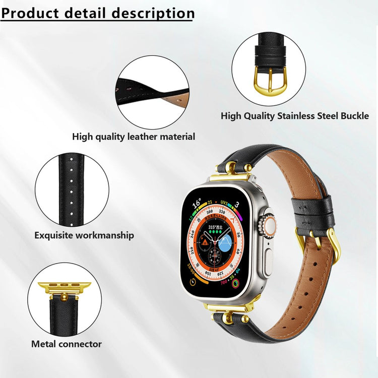 Superb Apple Smartwatch Pu Leather Universel Strap - Brown#serie_5