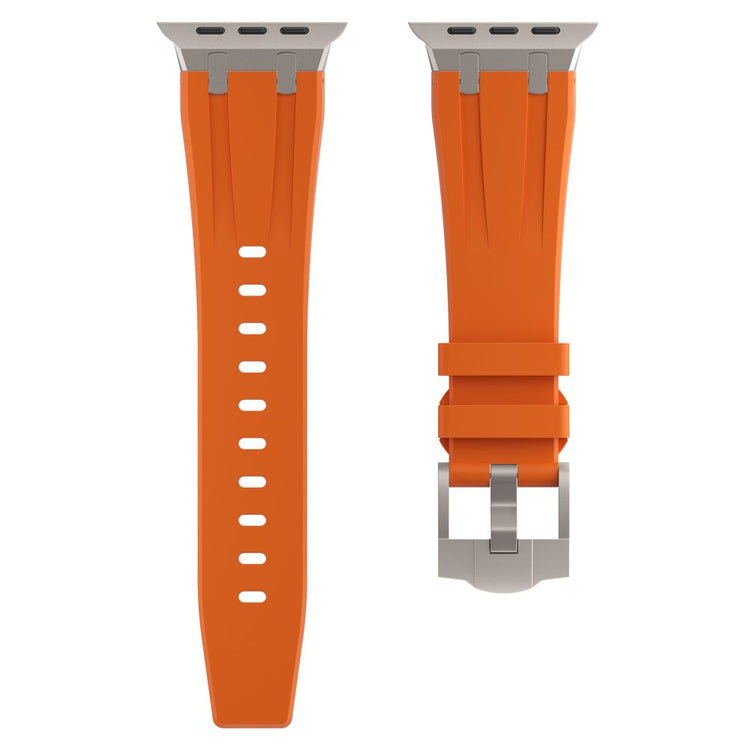 Mega Delightful Apple Smartwatch Silicone Universel Strap - Orange#serie_1