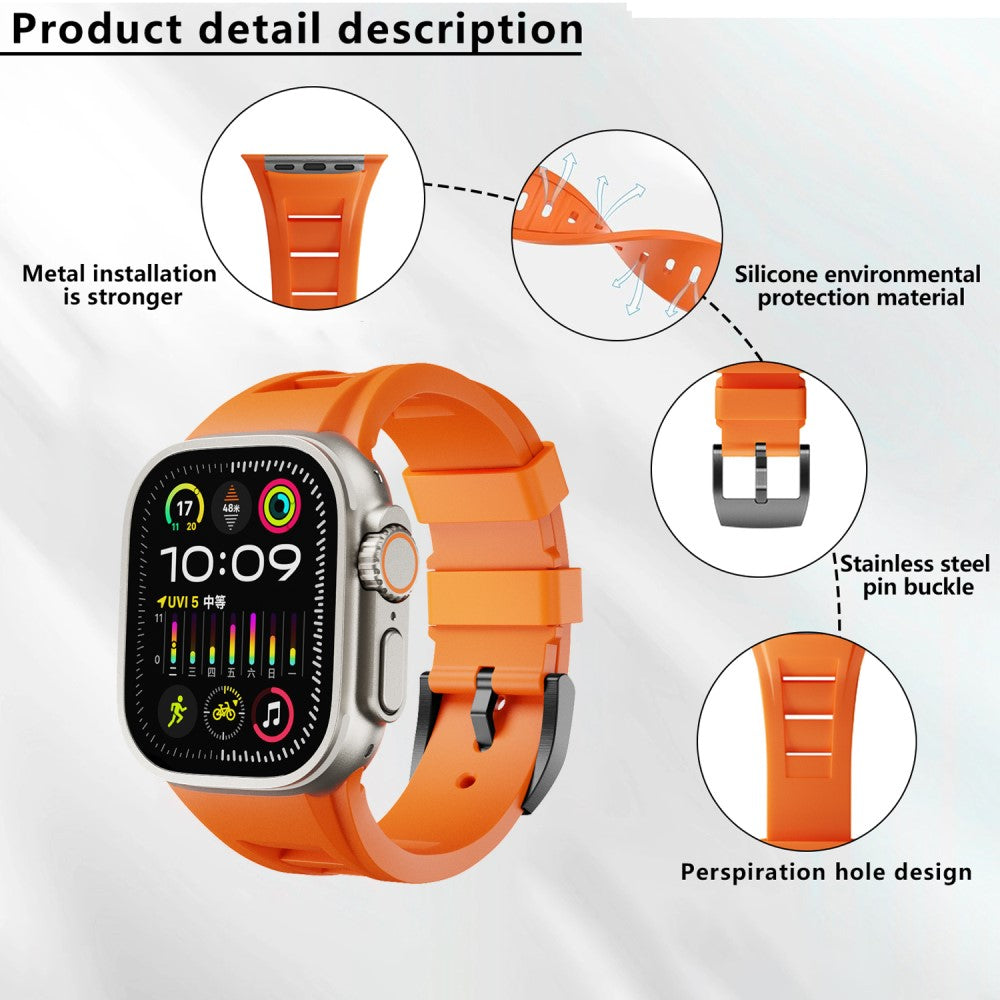 Very Cool Apple Smartwatch Silicone Universel Strap - Orange#serie_5