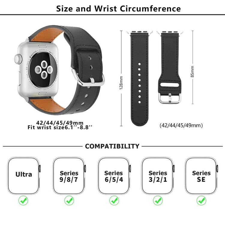 Mega Delightful Apple Smartwatch Pu Leather Universel Strap - Brown#serie_2