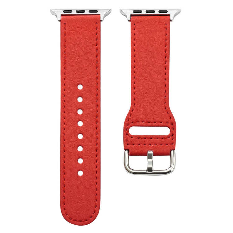 Mega Delightful Apple Smartwatch Pu Leather Universel Strap - Red#serie_4