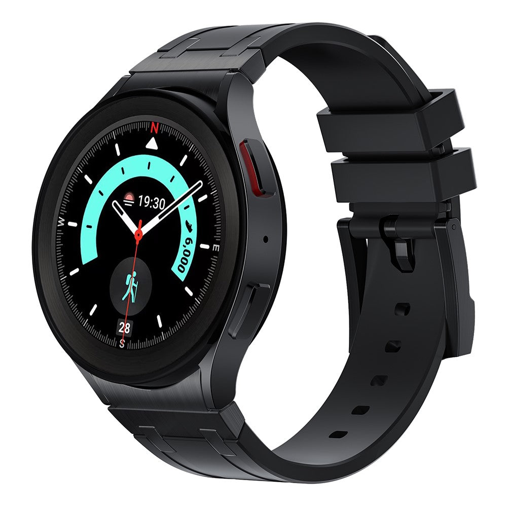 Samsung Galaxy Watch 5 (40mm) / Samsung Galaxy Watch 6 Classic (43mm) Silicone Universel Strap - Black#serie_1