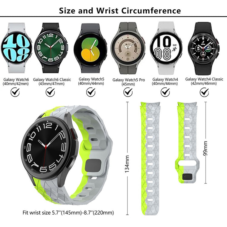 Very Beautiful Samsung Smartwatch Silicone Universel Strap - Green#serie_8