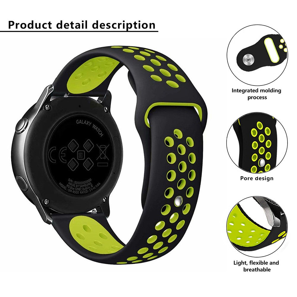 Absolutely Cool Samsung Smartwatch Silicone Universel Strap - Green#serie_14