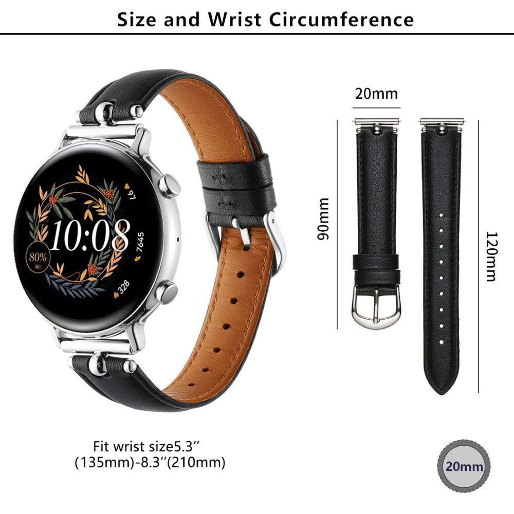 Samsung Galaxy Watch 5 Pro / Samsung Galaxy Watch 6 Classic (47mm) Genuine Leather Universel Strap - Brown#serie_10