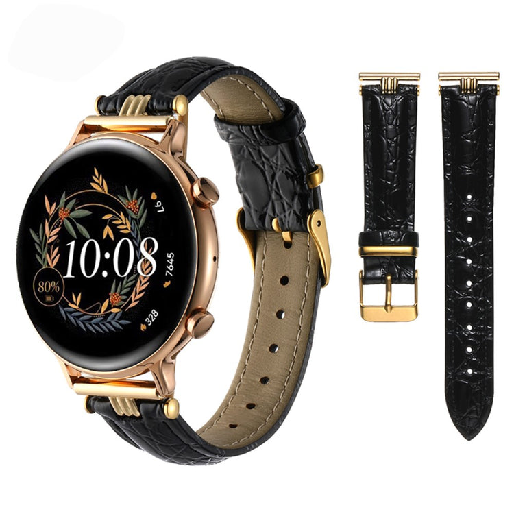 Super Agreeable Smartwatch Pu Leather Universel Strap - Black#serie_1