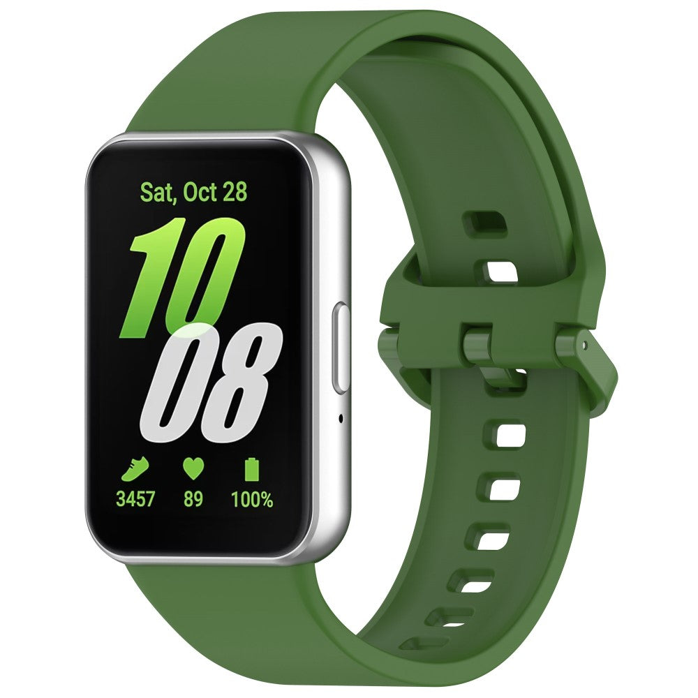 Sweet Samsung Galaxy Fit 3 Silicone Strap - Green#serie_7