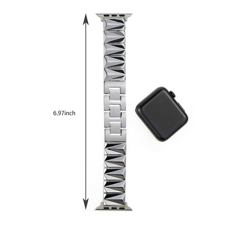 For Apple Watch Series 9 8 7 41mm / 6 5 4 SE (2022) SE (2023) SE 40mm / 3 2 1 38mm Watch Band Aluminium Alloy Metal Strap - Black#serie_2