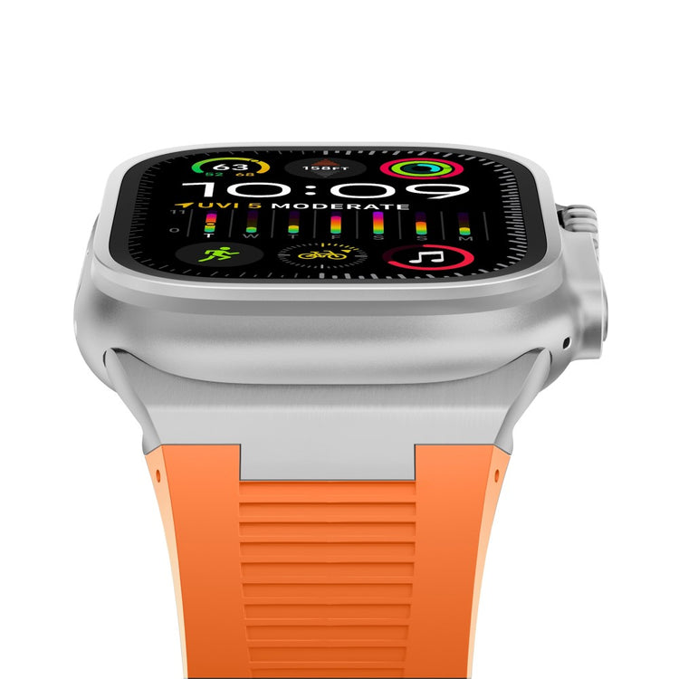 Remarkably Neat Apple Smartwatch Silicone Universel Strap - Orange#serie_11