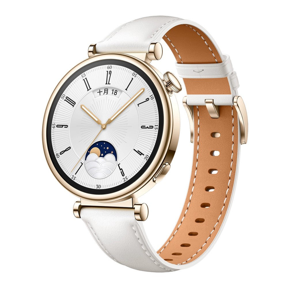 Great Smartwatch Genuine Leather Universel Strap - White#serie_1