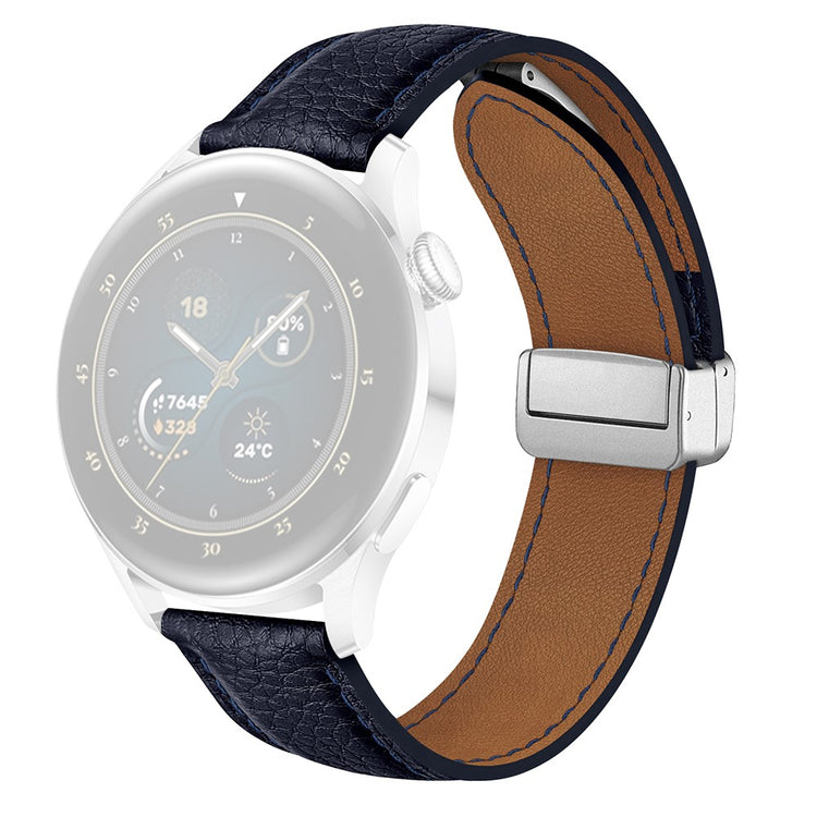 Mega Neat Smartwatch Pu Leather Universel Strap - Blue#serie_6