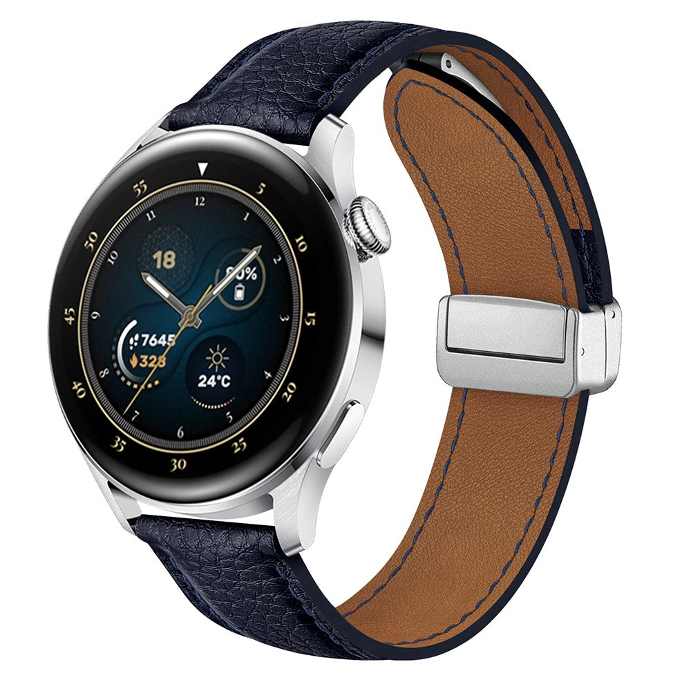 Super Stylish Smartwatch Pu Leather Universel Strap - Blue#serie_6