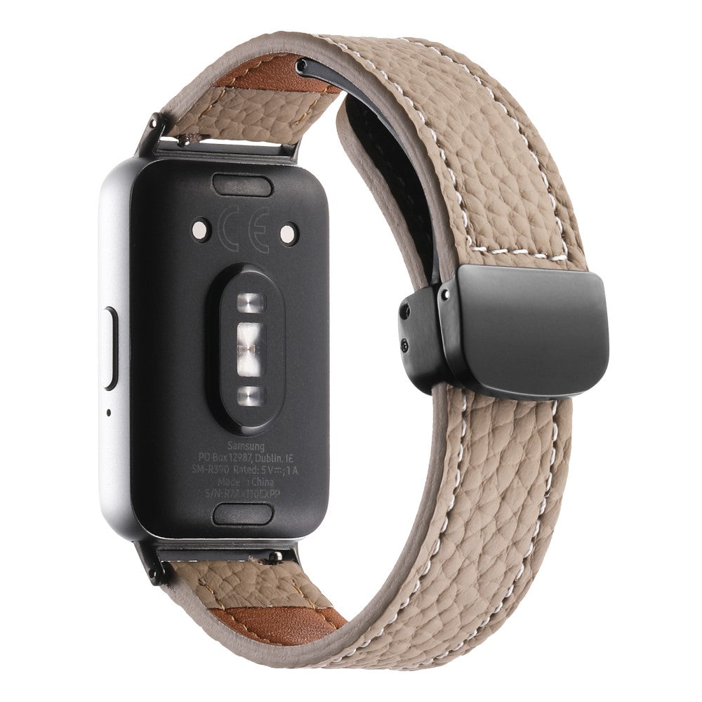 Mega Pleasant Samsung Galaxy Fit 3 Genuine Leather Strap - Brown#serie_3