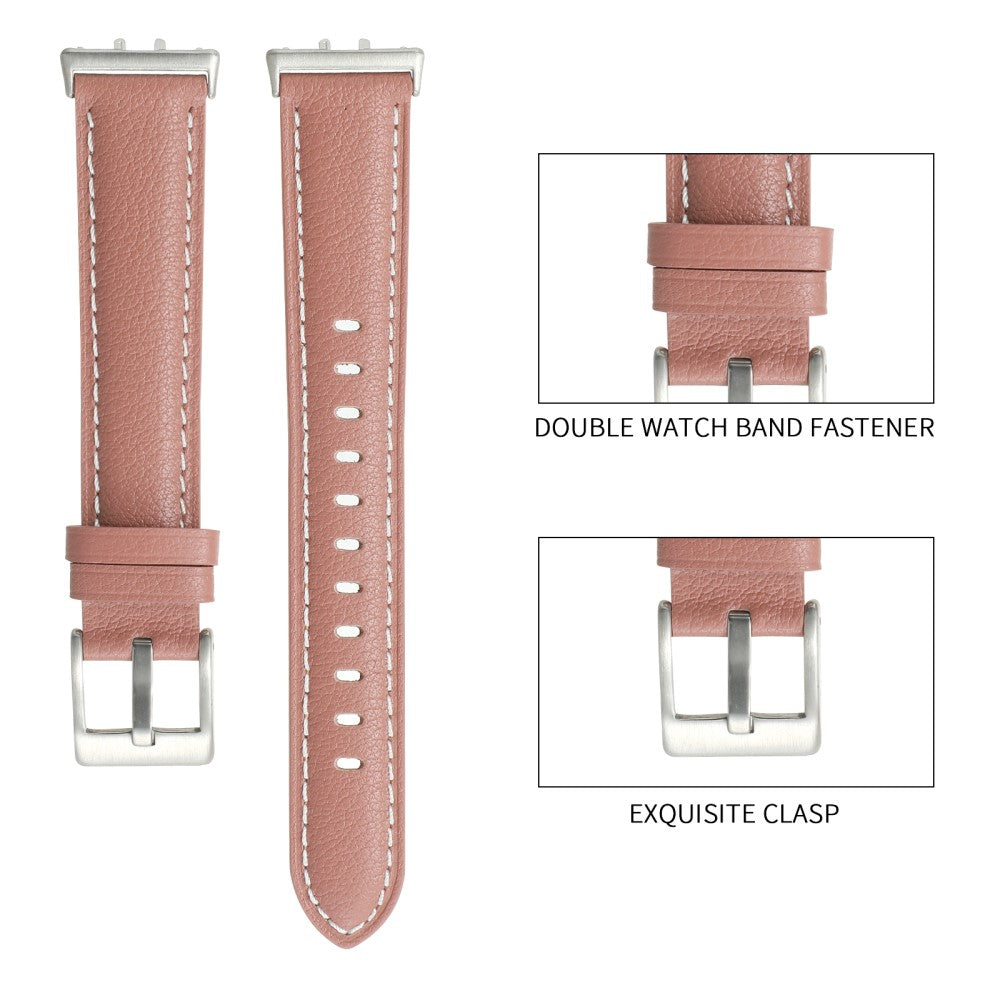 For Samsung Galaxy Fit3 Watch Band Cowhide Leather Strap Replacement - Light Brown#serie_13