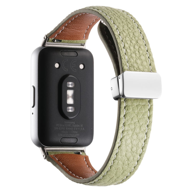 Super Pleasant Samsung Galaxy Fit 3 Genuine Leather Strap - Green#serie_7