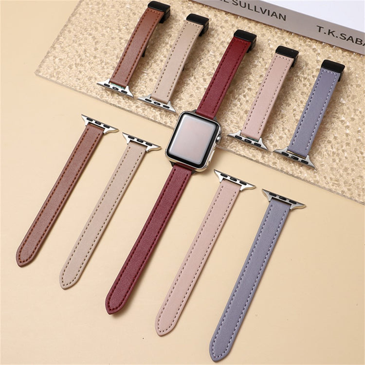 Classic Apple Smartwatch Pu Leather Universel Strap - Pink#serie_11