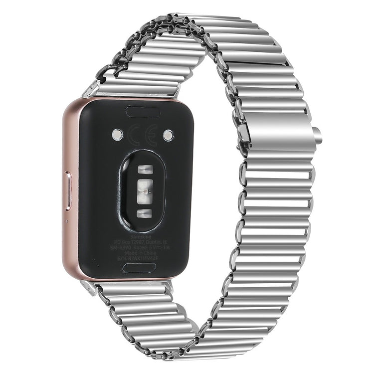 Mega Stylish Samsung Galaxy Fit 3 Metal Strap - Silver#serie_053