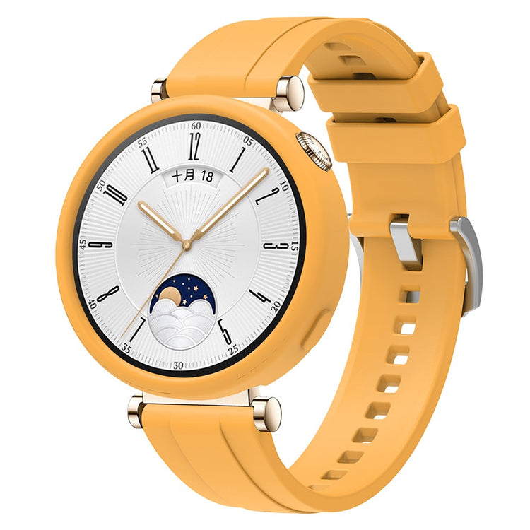 Absolutely Cool Huawei Watch GT 4 41mm Silicone Strap - Yellow#serie_8