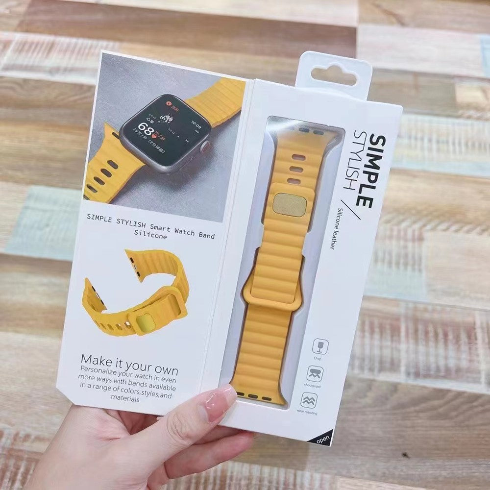 Super Sweet Apple Smartwatch Silicone Universel Strap - Yellow#serie_1