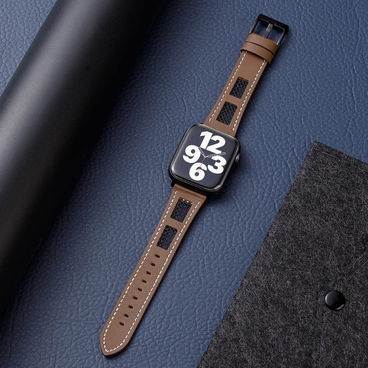 Exquisite Apple Smartwatch Genuine Leather Universel Strap - Brown#serie_6