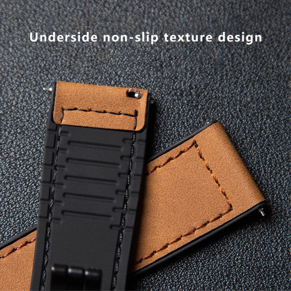 Mega Pleasant Smartwatch Pu Leather Universel Strap - Brown#serie_2