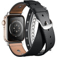 Super Prettig Apple Smartwatch Echt Leer Universeel Bandje