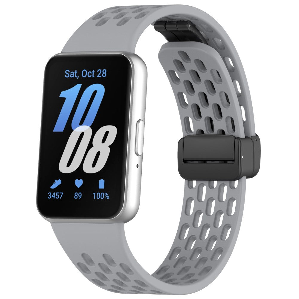 Increadibly Cute Samsung Galaxy Fit 3 Silicone Strap - Silver#serie_4