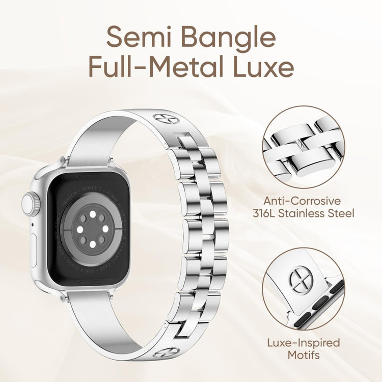 Super Stylish Apple Smartwatch Metal Universel Strap - Gold#serie_1