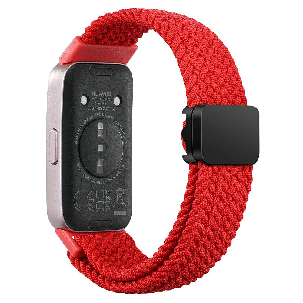 Mega Stylish Huawei Band 8 Nylon Strap - Red#serie_10