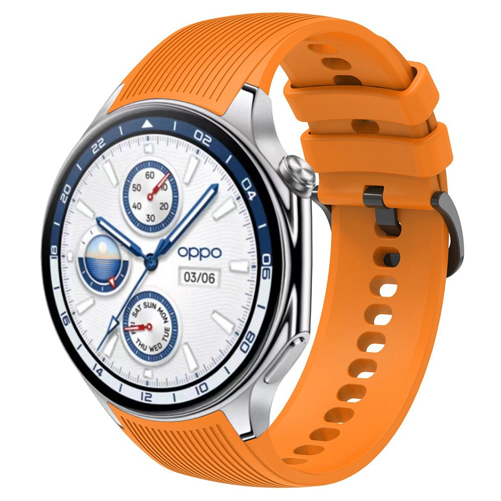 Wonderful Oppo Watch X Silicone Strap - Orange#serie_4