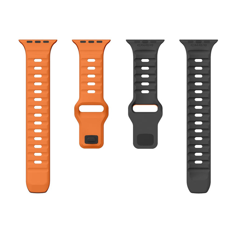 Remarkably Neat Apple Smartwatch Silicone Universel Strap - Orange#serie_1