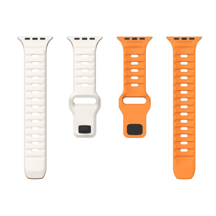 Remarkably Neat Apple Smartwatch Silicone Universel Strap - Orange#serie_9