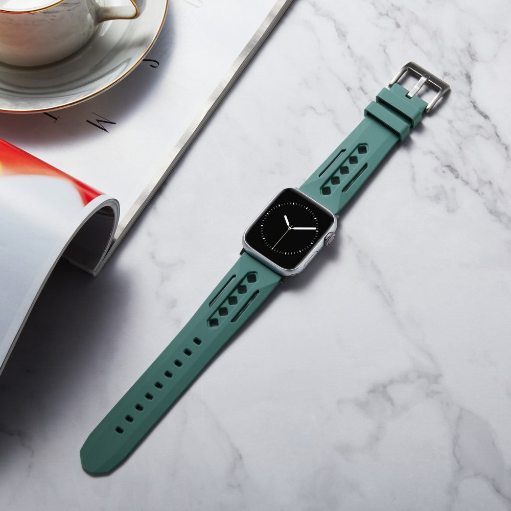 Durable Apple Smartwatch Silicone Universel Strap - Green#serie_5