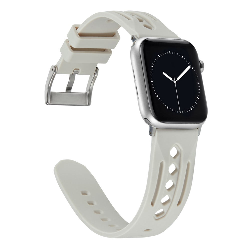 Durable Apple Smartwatch Silicone Universel Strap - Silver#serie_7