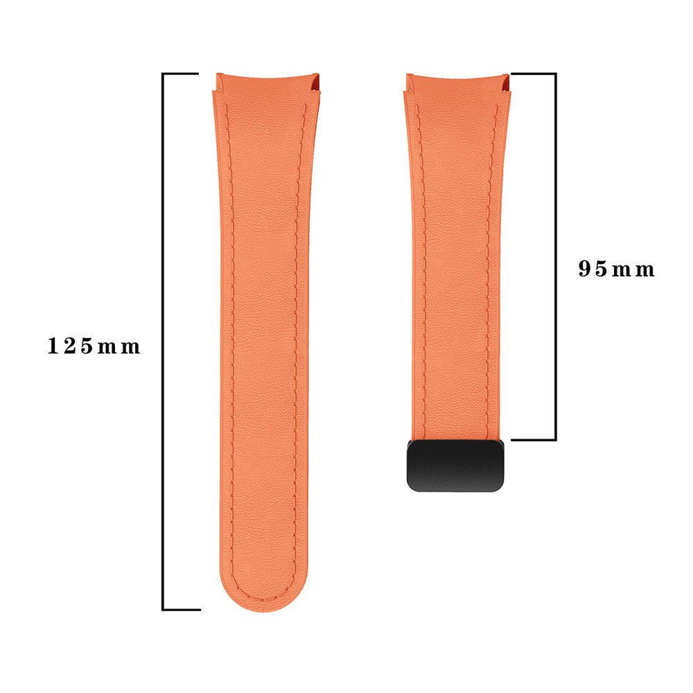 Very Durable Samsung Smartwatch Pu Leather Universel Strap - Orange#serie_11