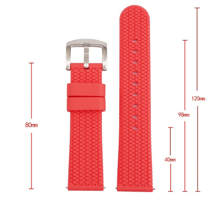 Incredibly Agreeable Smartwatch Silicone Universel Strap - Red#serie_4