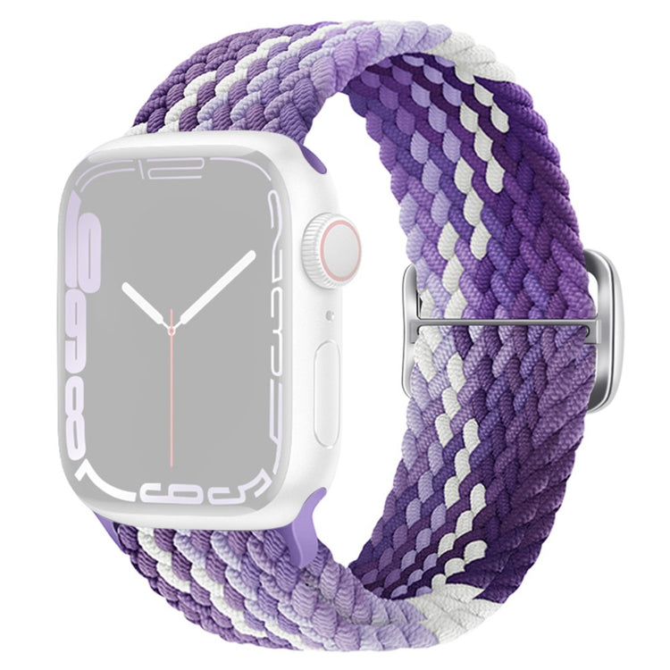 Apple Watch Ultra 2 Ultra 49mm / 9 8 7 45mm / 6 5 4 SE (2023) SE (2022) SE 44mm / 3 2 1 42mm Strap Nylon Braided Watch band  - Purple#serie_16